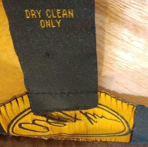 Alex Kim Patchwork Quilted Brown Gold Animal Print Floral Jacket Blazer Size S - Picture 10 of 10